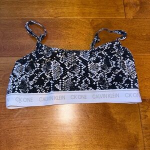 Calvin Klein Monochrome Patterned Bralette
